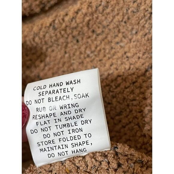 New Free People x Zulu & Zephyr Almond Cotton Blend Knit Pants Size 8 - Picture 8 of 10